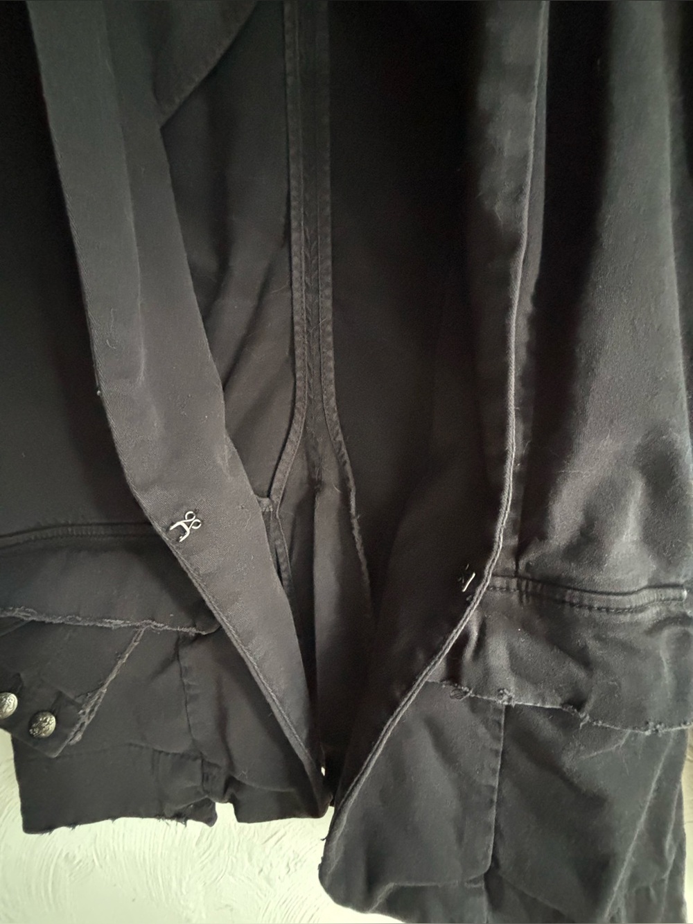 Free People Military-Style Buttoned Blazer, size LARGE, vintage Y2K - Picture 7 of 14